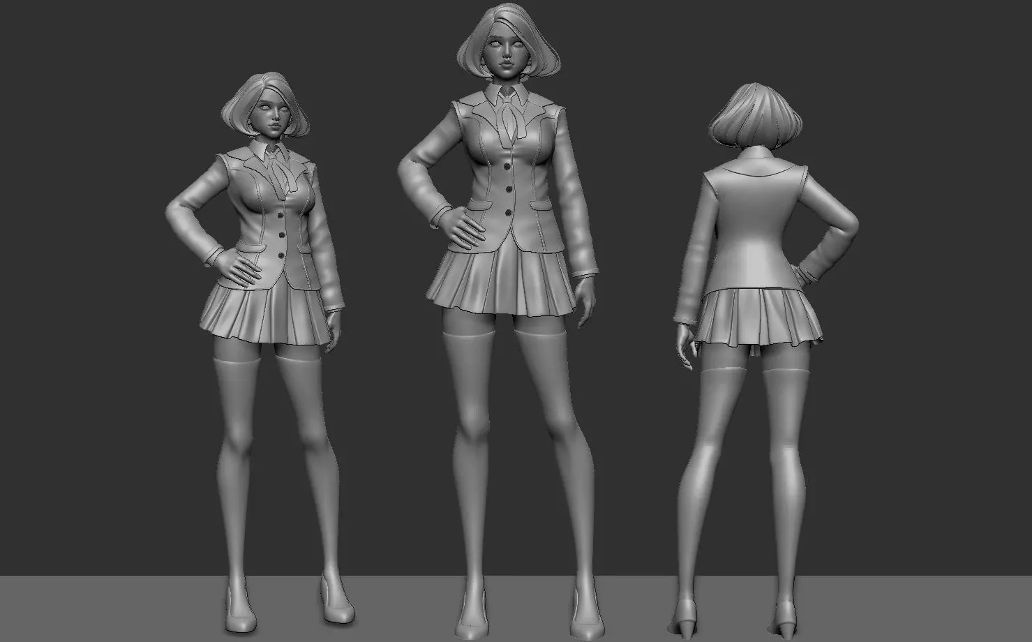 Female hight poly model 3D model