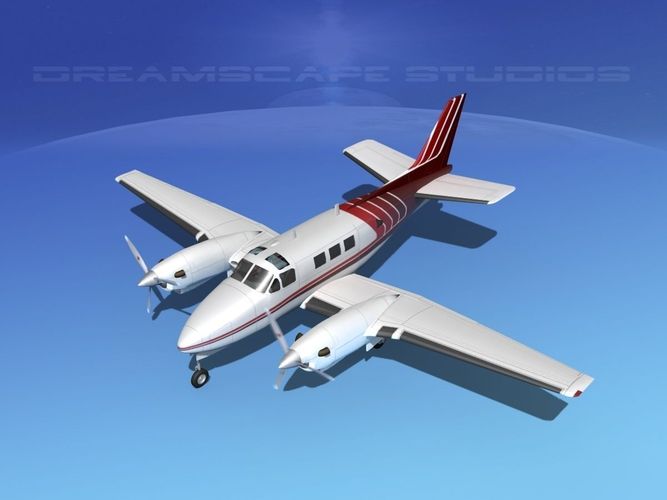 Beechcraft King Air C90 V06 3D model