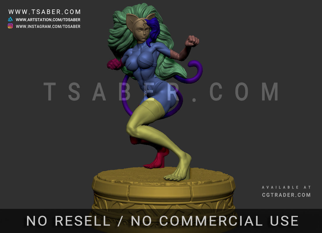 Felicia Statue - DarkStalkers Collectibles 3D print model_4