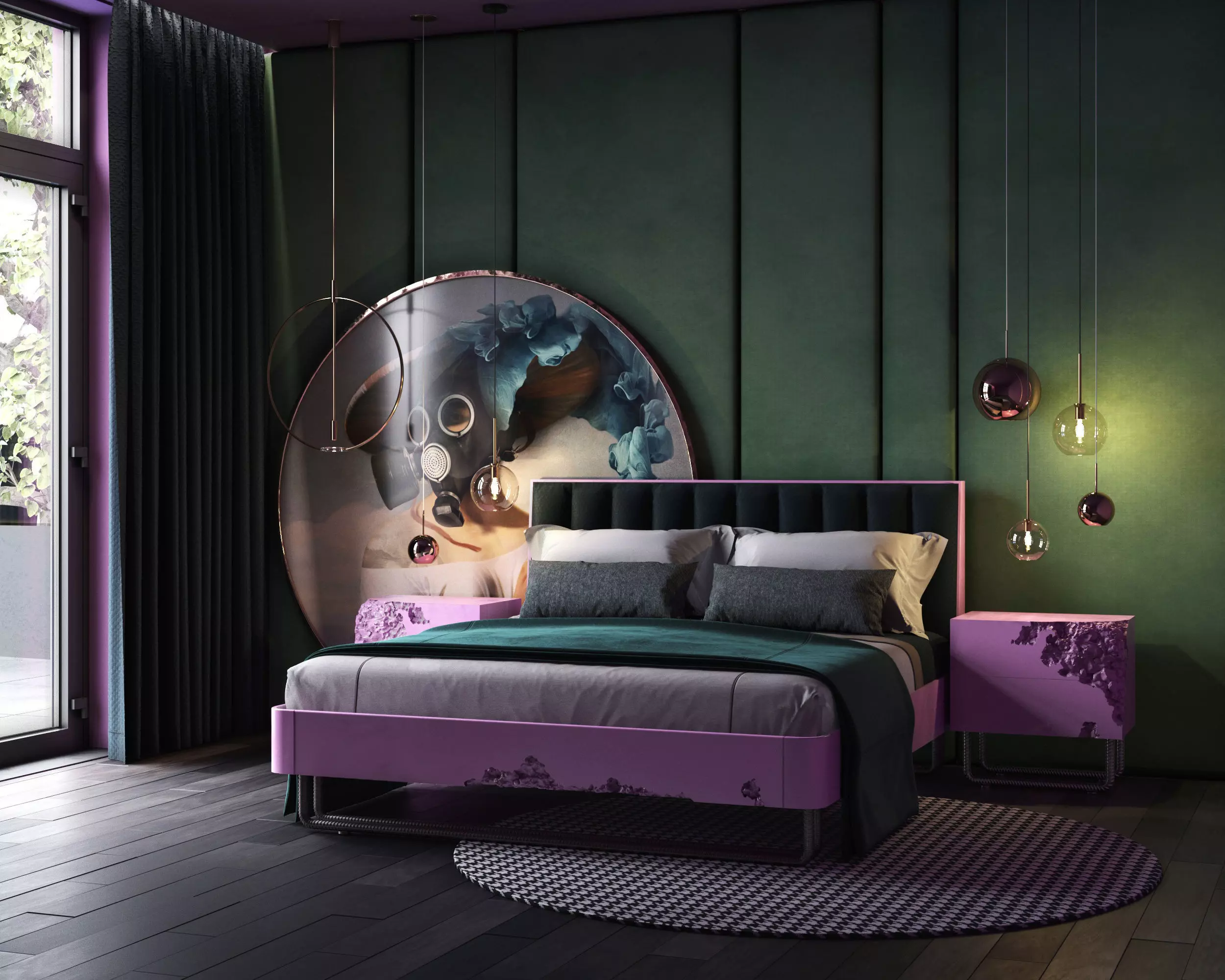 Double Bed BreakFree Free 3D model