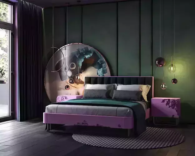 Double Bed BreakFree Free 3D model