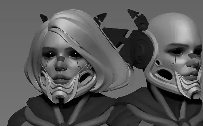 Bust highpoly 3d model