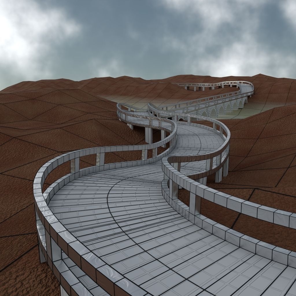 Bridge - Arch 3D model_8