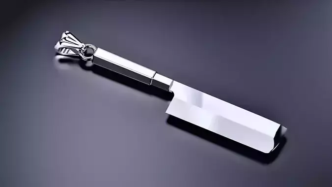 Japanese USUBA-BOCHO Knife Pendant  3D print model