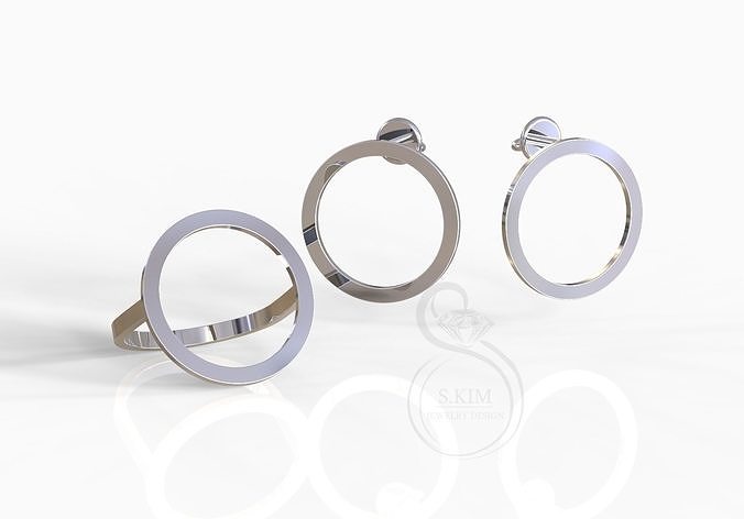 Circle ring 3D print model