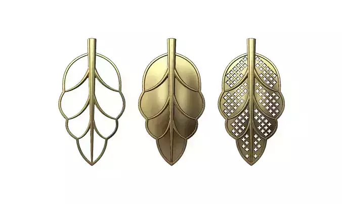 Leaf pendant ornament
