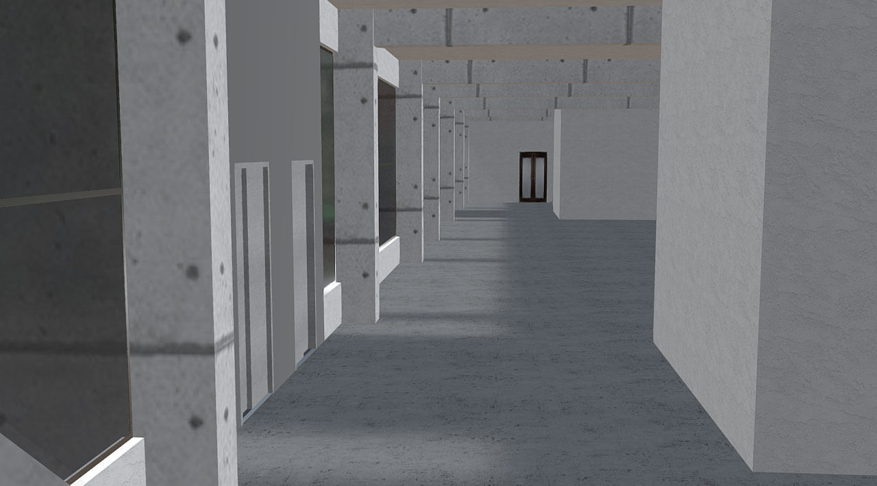 Fictional old stadium 2 - national Rugby arena 3D model_16