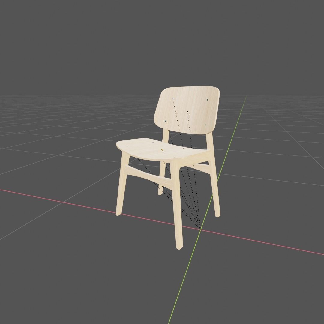 Soborg Chair Free 3D model_1