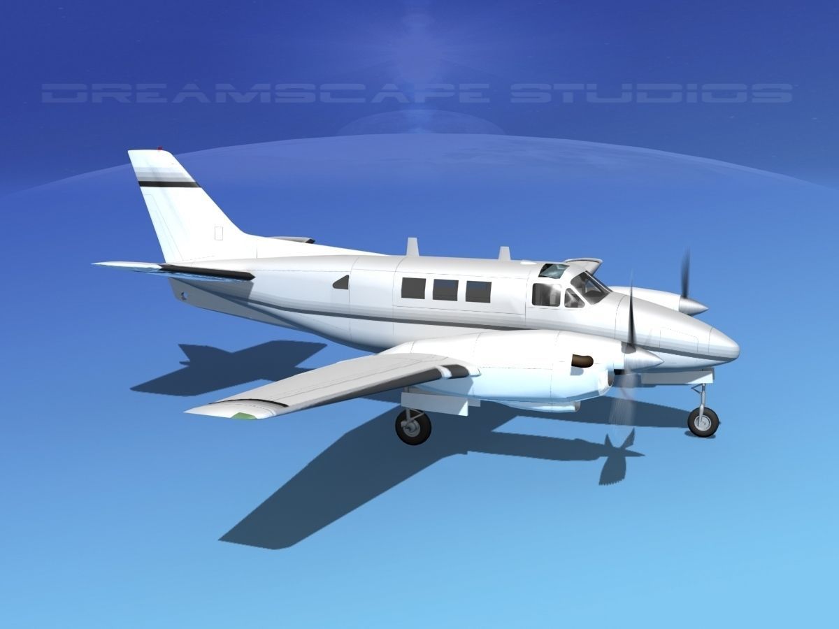 Beechcraft King Air C90 V14 3D model_4