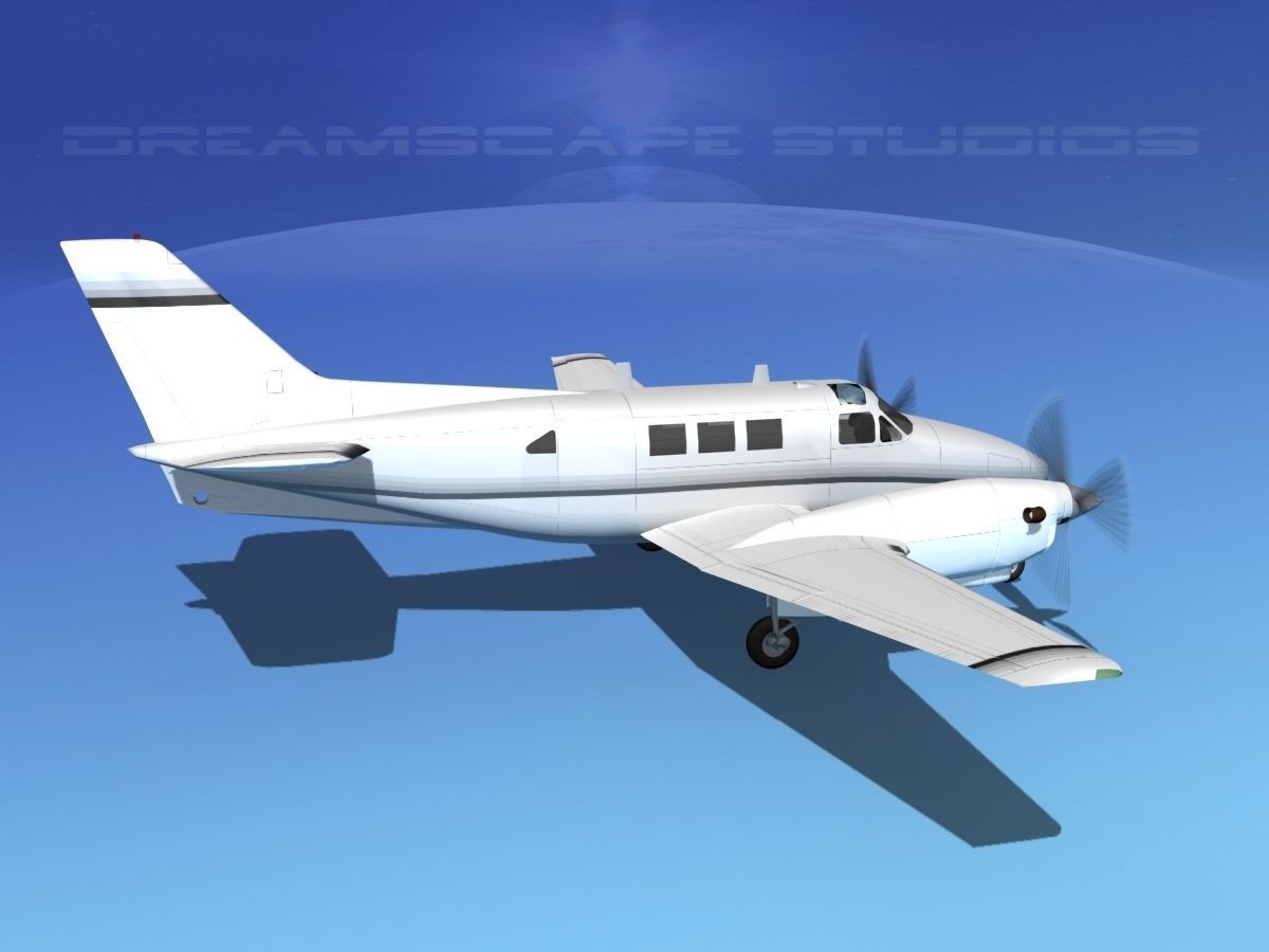 Beechcraft King Air C90 V14 3D model_5