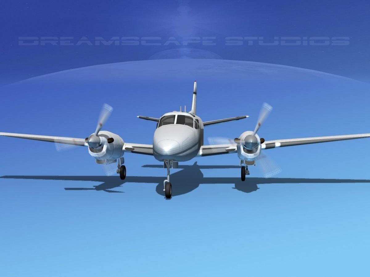 Beechcraft King Air C90 V14 3D model_2