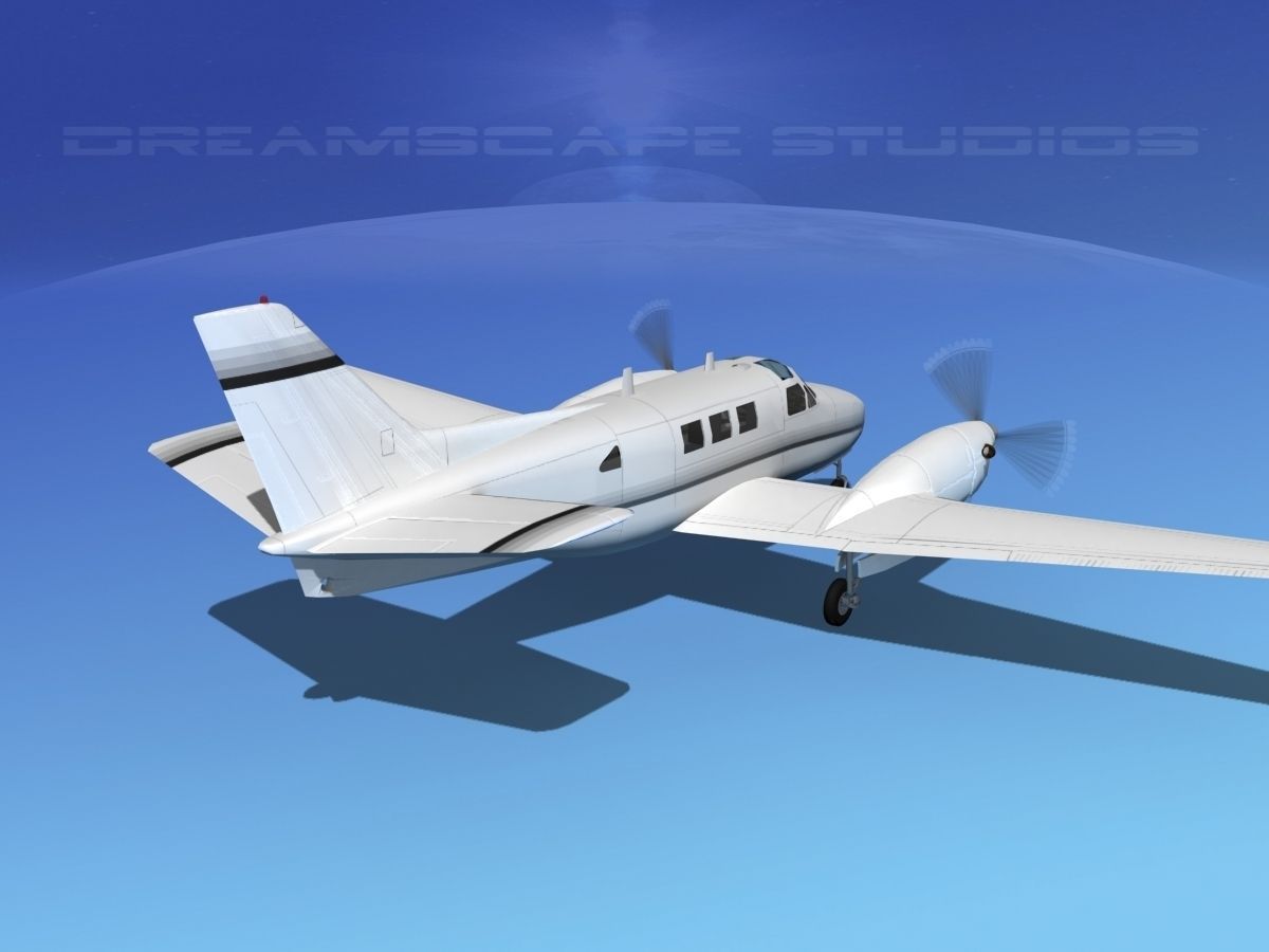 Beechcraft King Air C90 V14 3D model_6