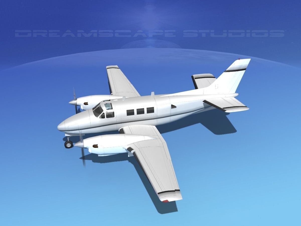 Beechcraft King Air C90 V14 3D model_10