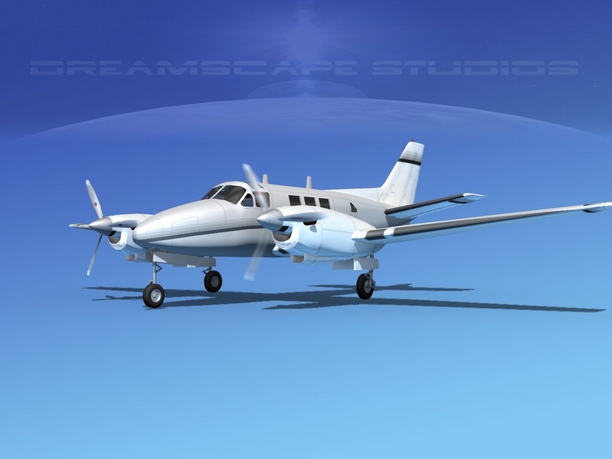 Beechcraft King Air C90 V14 3D model_1