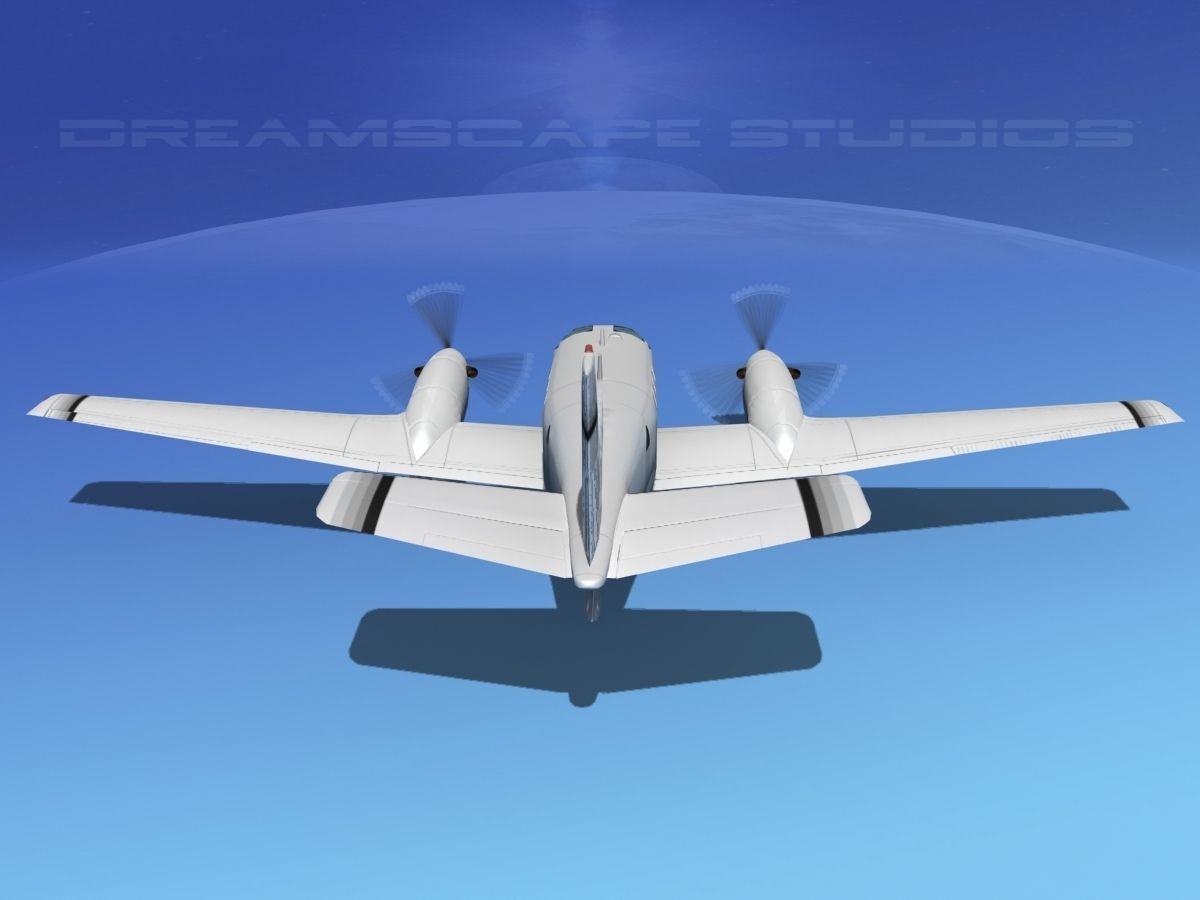 Beechcraft King Air C90 V14 3D model_7