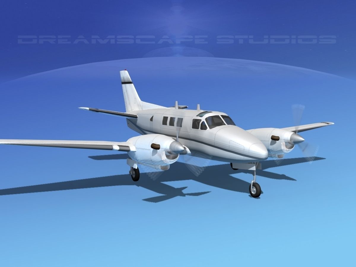 Beechcraft King Air C90 V14 3D model_3