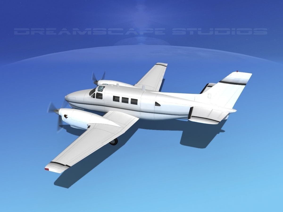 Beechcraft King Air C90 V14 3D model_9