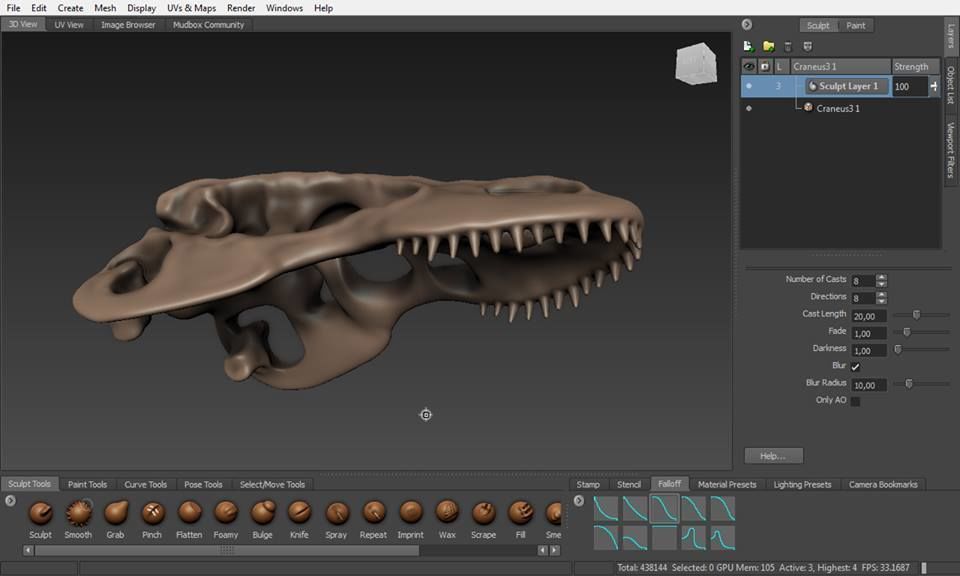 Komodo Dragon Skeleton  3D print model_11