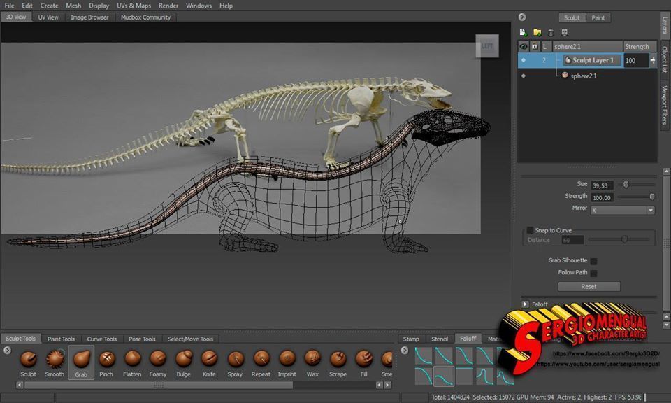 Komodo Dragon Skeleton  3D print model_17