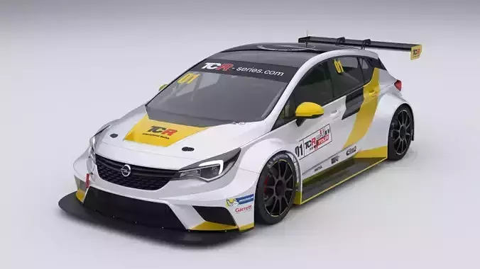Opel Astra TCR 2016 3D model