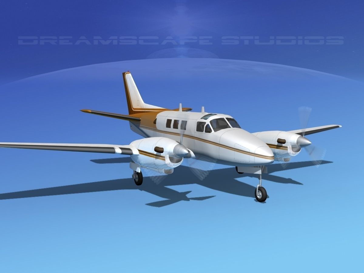 Beechcraft King Air C90 V15 3D model_3