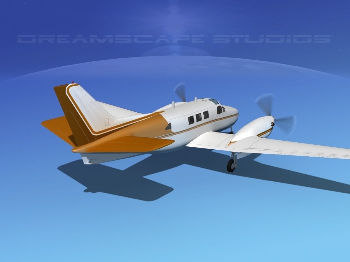Beechcraft King Air C90 V15 3D model_6