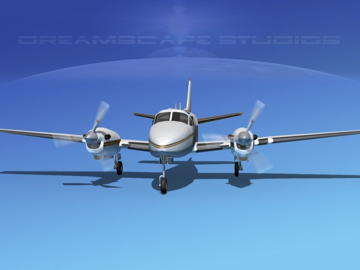 Beechcraft King Air C90 V15 3D model_2