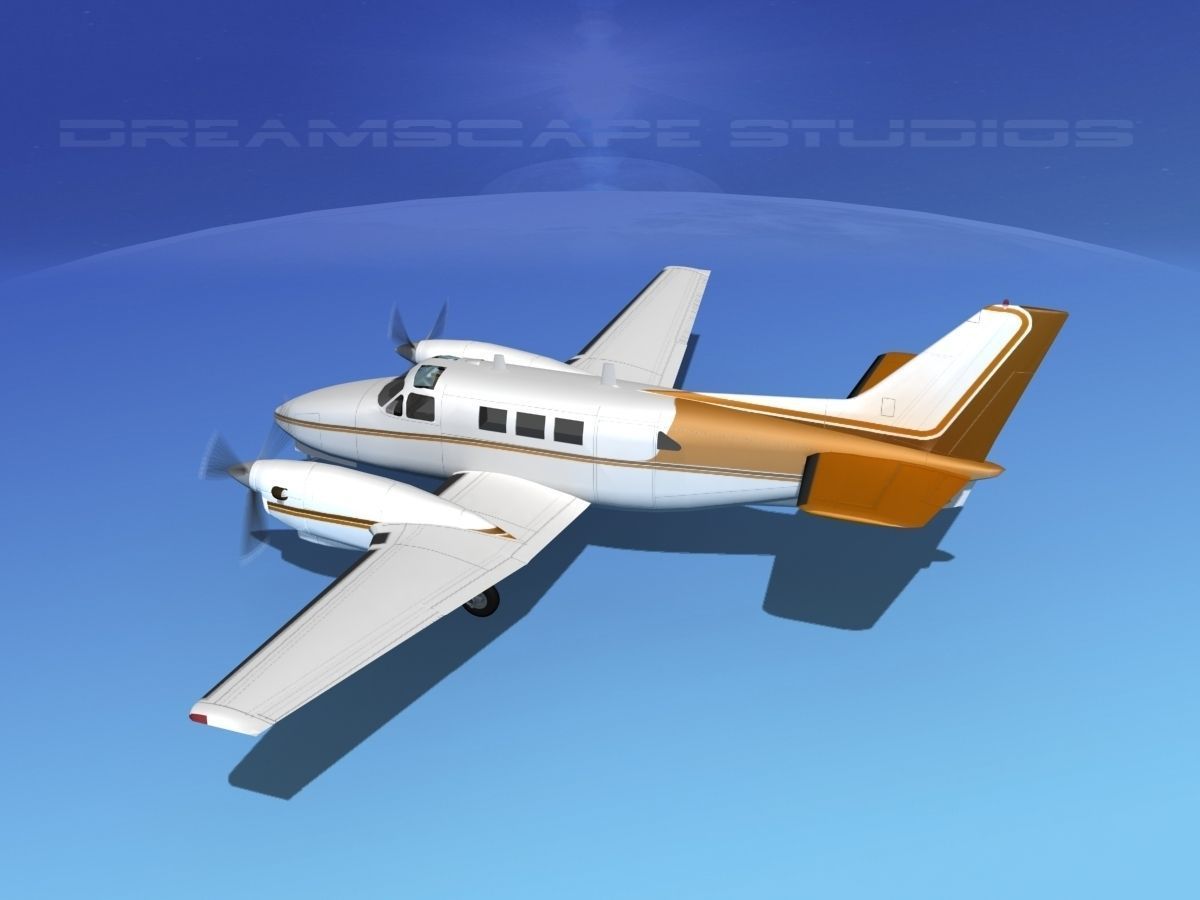 Beechcraft King Air C90 V15 3D model_9