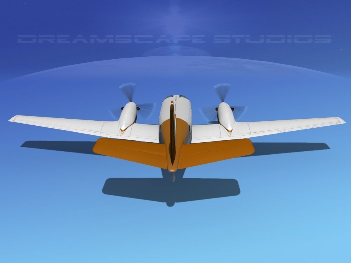 Beechcraft King Air C90 V15 3D model_7