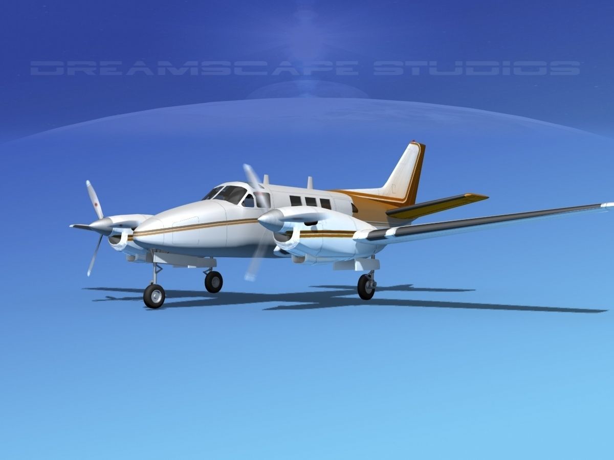 Beechcraft King Air C90 V15 3D model_1