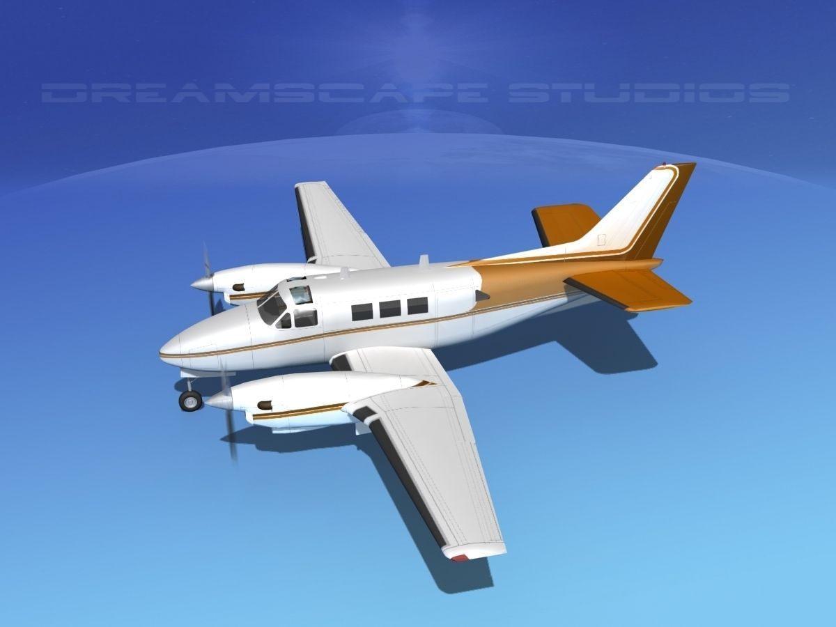 Beechcraft King Air C90 V15 3D model_10