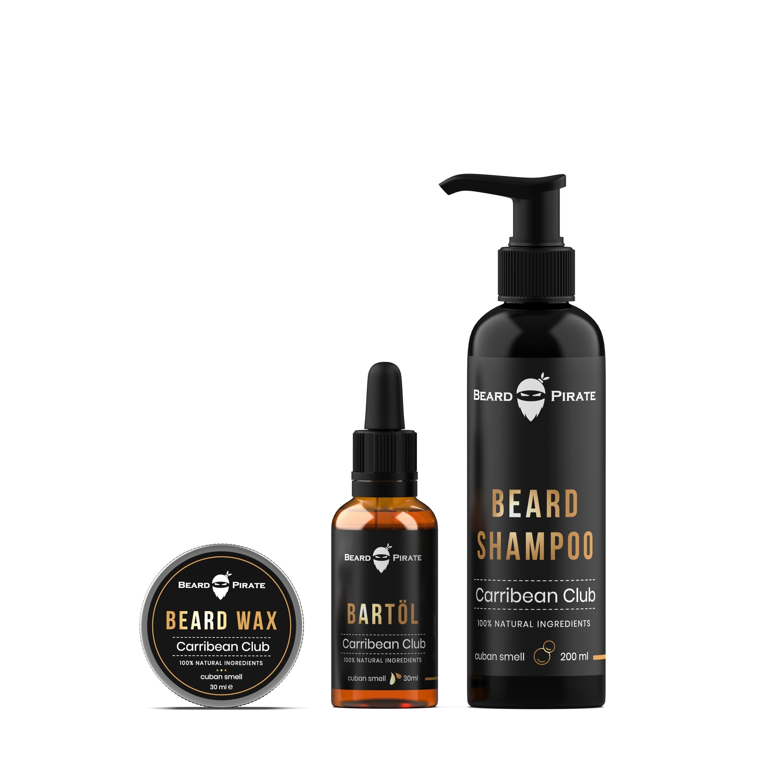 beard product Low-poly 3D model_4