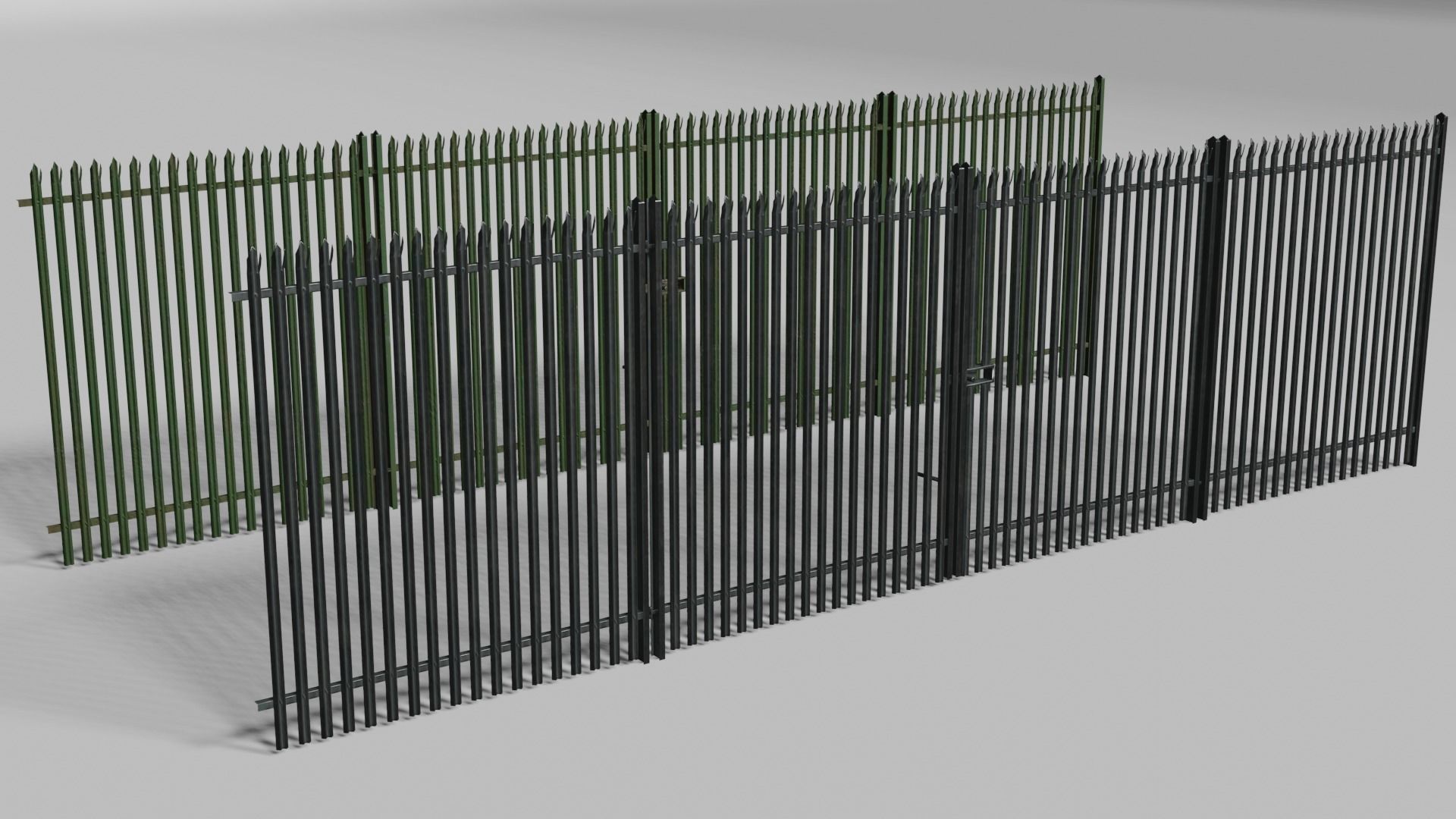 Low poly fence