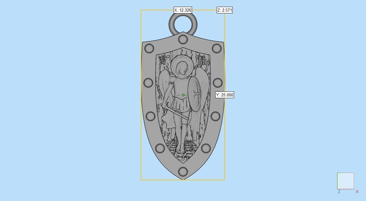 Saint Michael the Archangel 3D print model_5