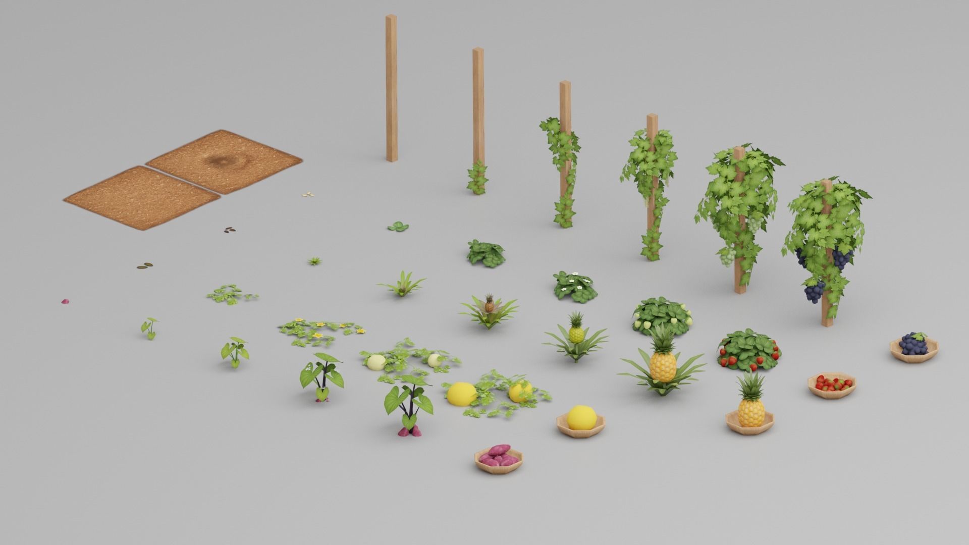 Farm G47 Low-poly 3D model Low-poly 3D model_10