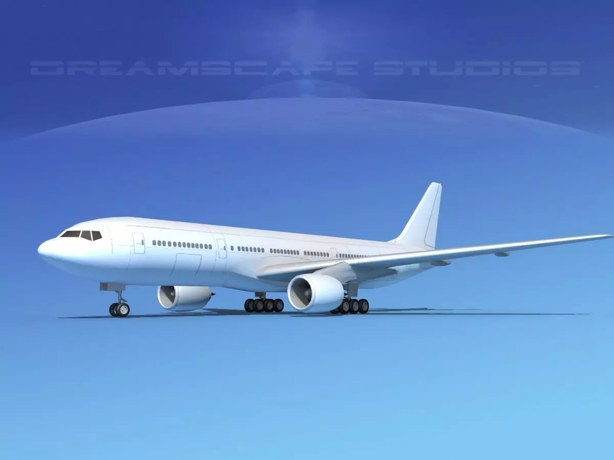 Boeing 777-200 LP SS 3D model_0