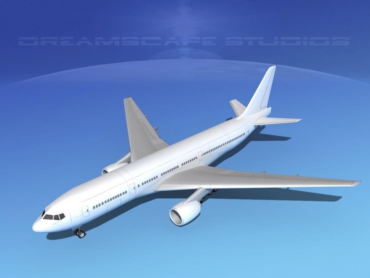 Boeing 777-200 LP SS 3D model_10