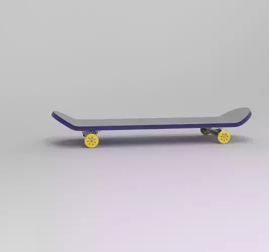 skateboard SolidWorks model 3D print model