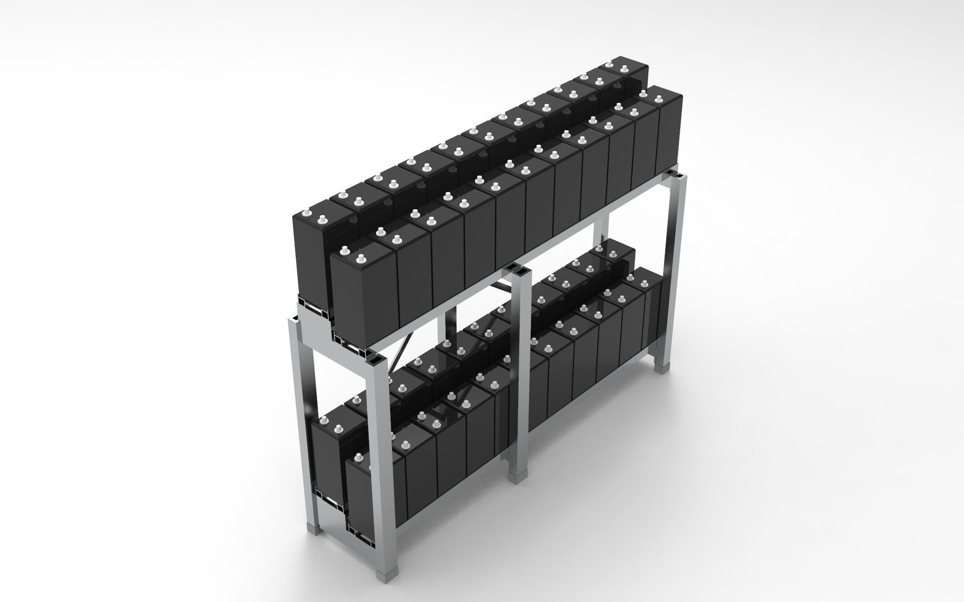 Battery Rack 3D model | CGTrader