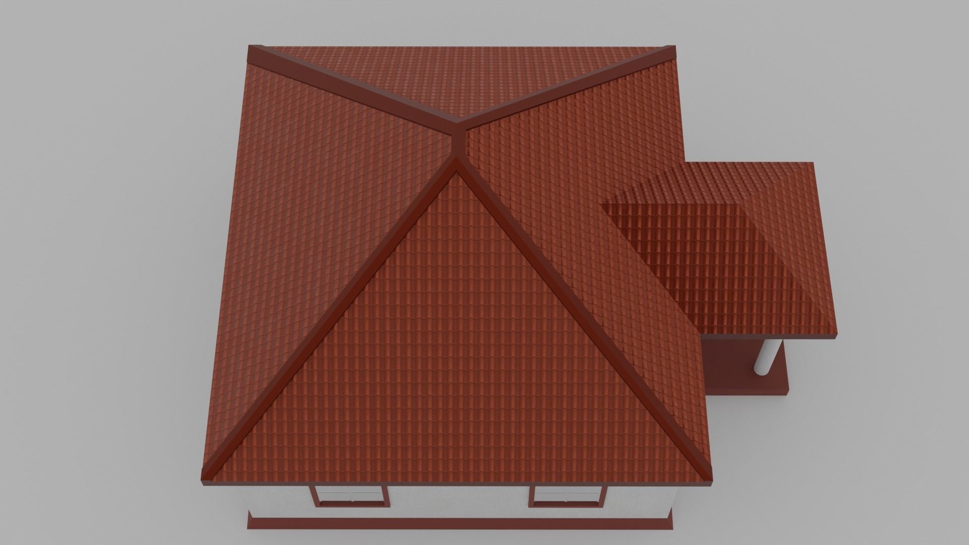 A Low Poly House Low-poly 3D model_4