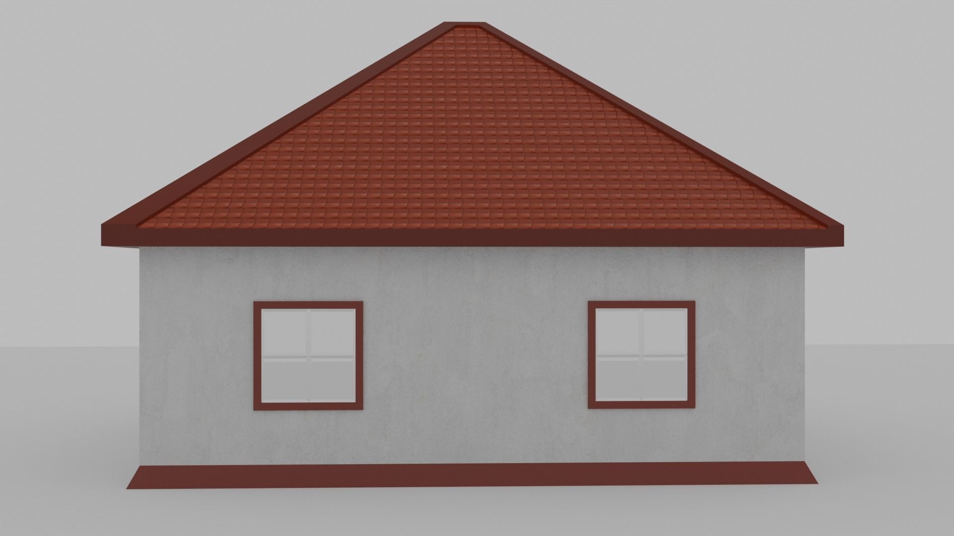 A Low Poly House Low-poly 3D model_3