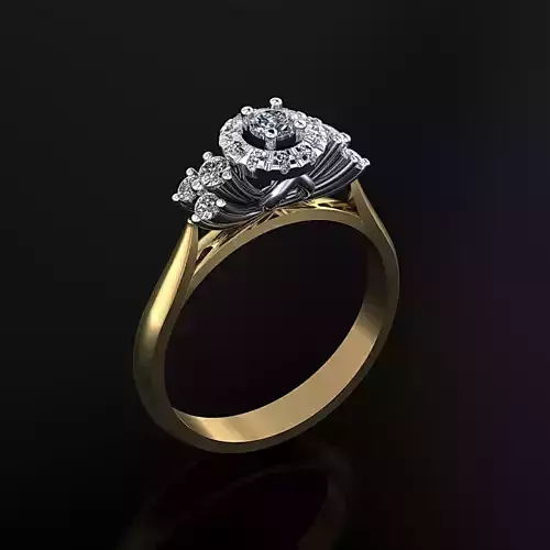 Women Ring 16 3D print model