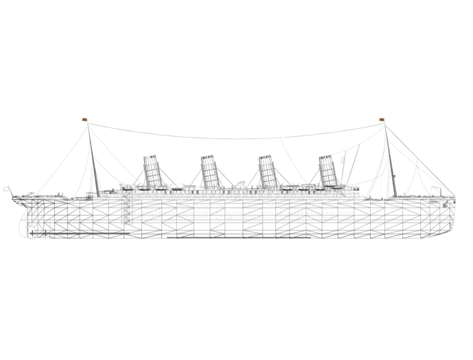 titanic new Low-poly 3D model_11