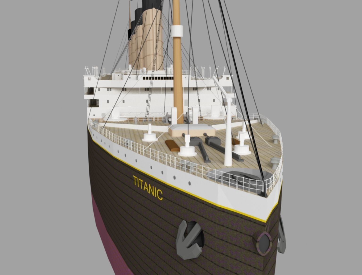 titanic new Low-poly 3D model_5
