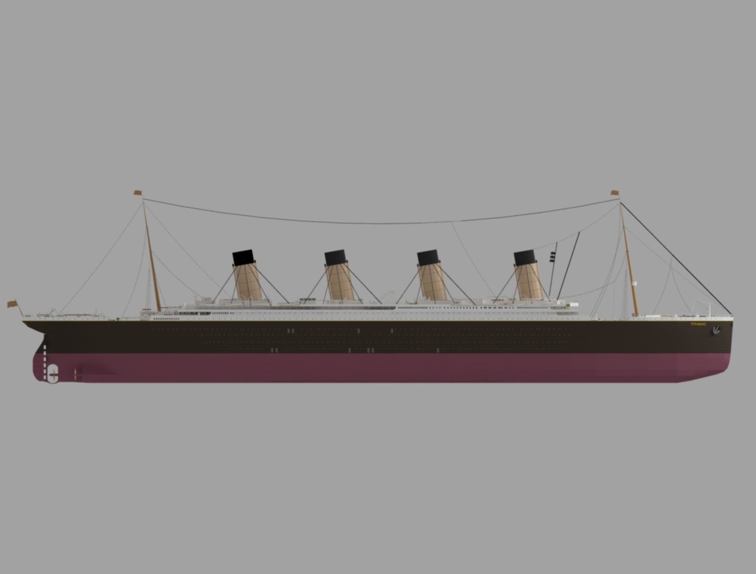 titanic new Low-poly 3D model_3