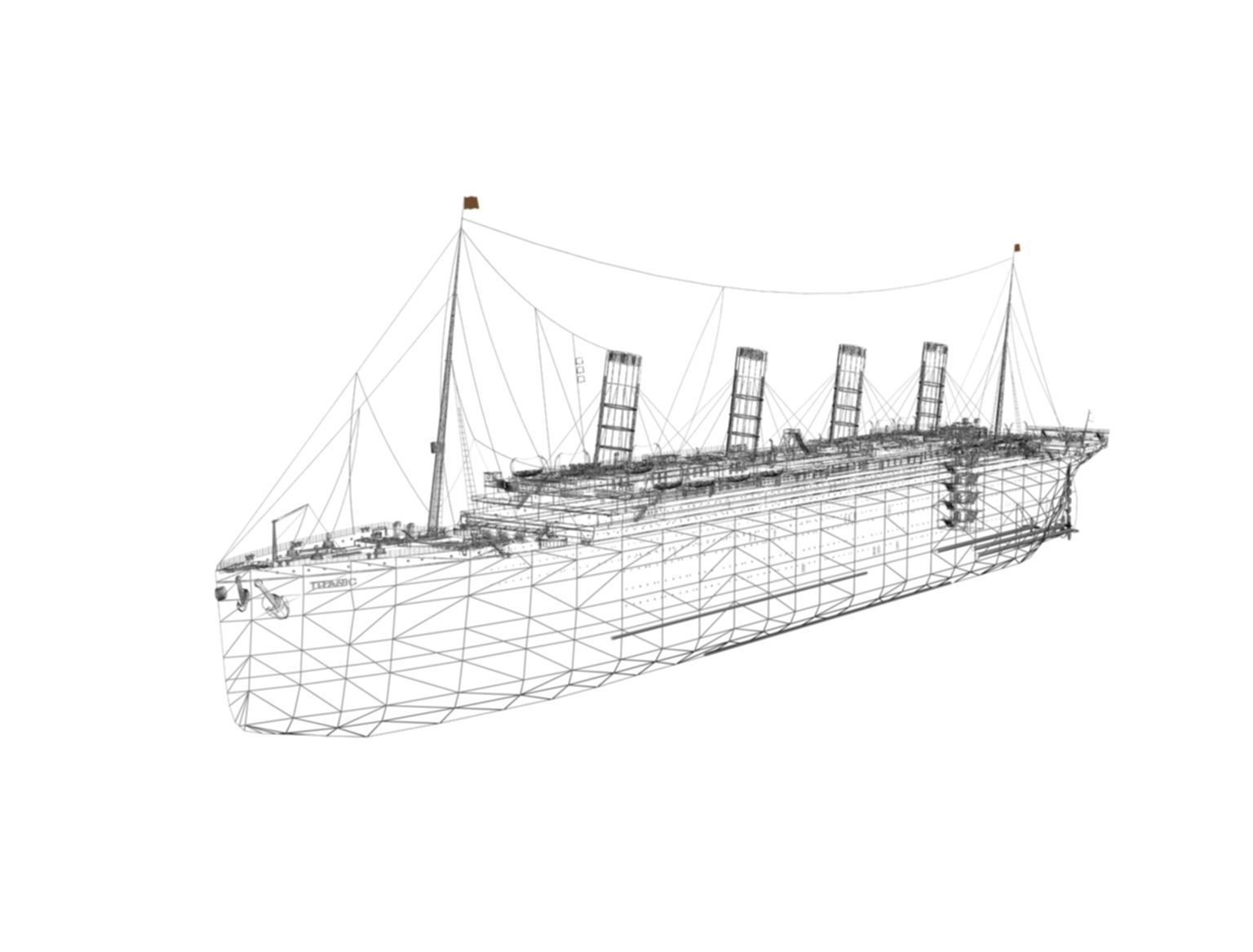 titanic new Low-poly 3D model_9