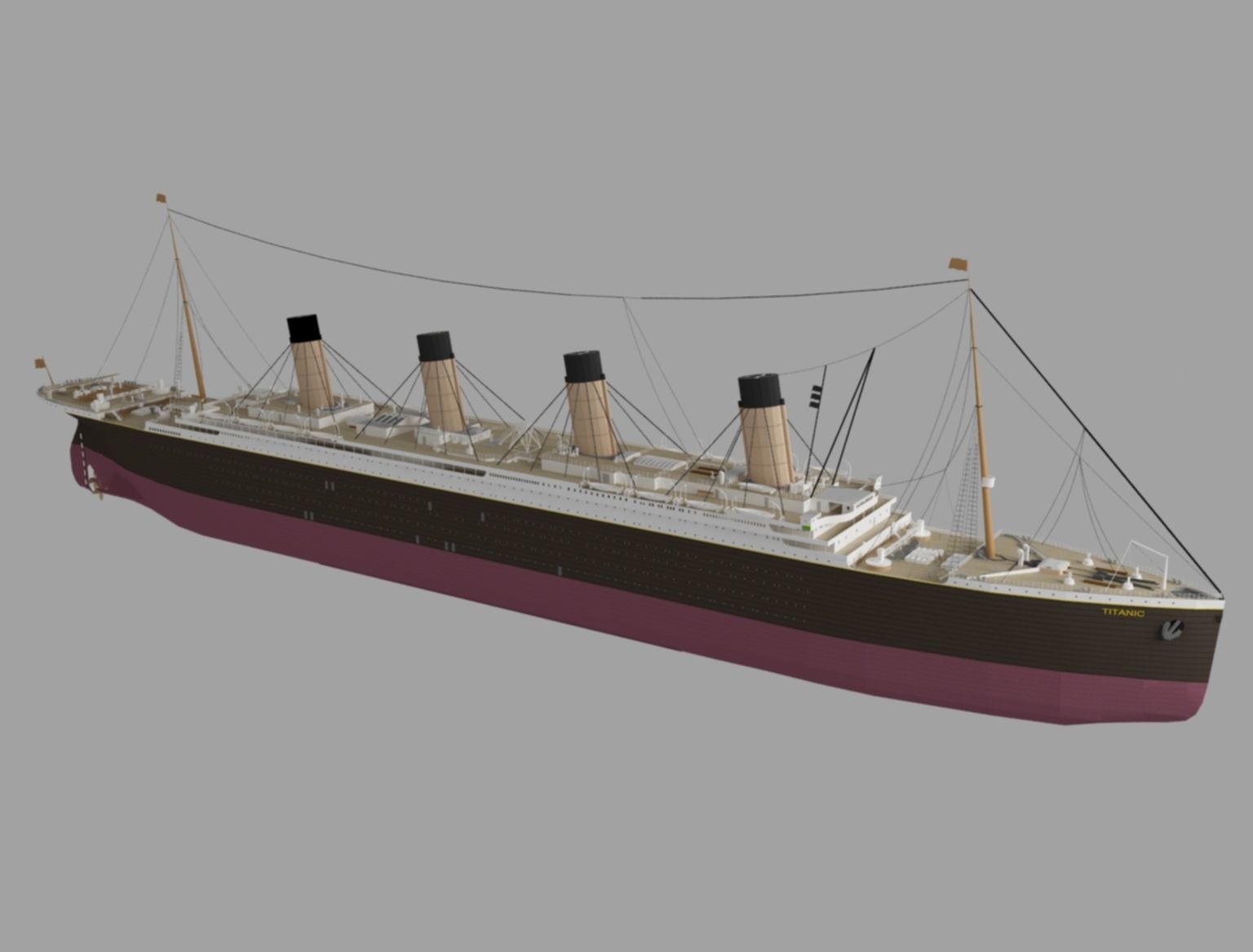 titanic new Low-poly 3D model_2