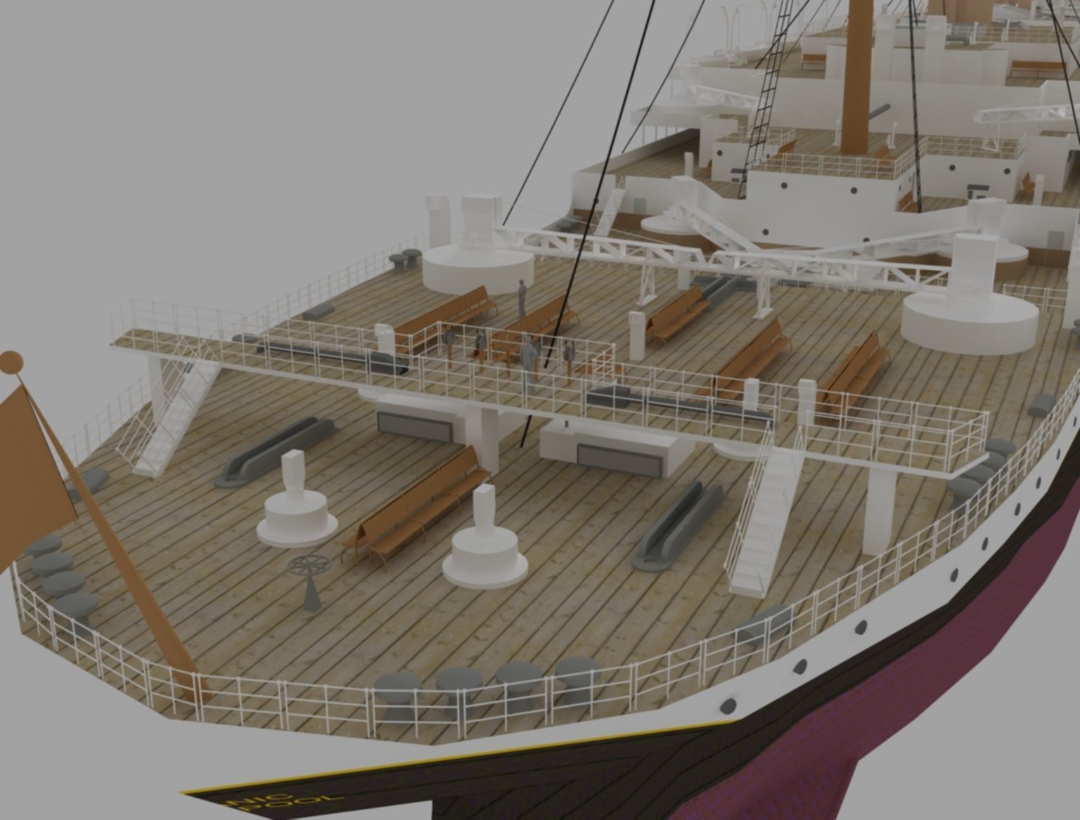titanic new Low-poly 3D model_8