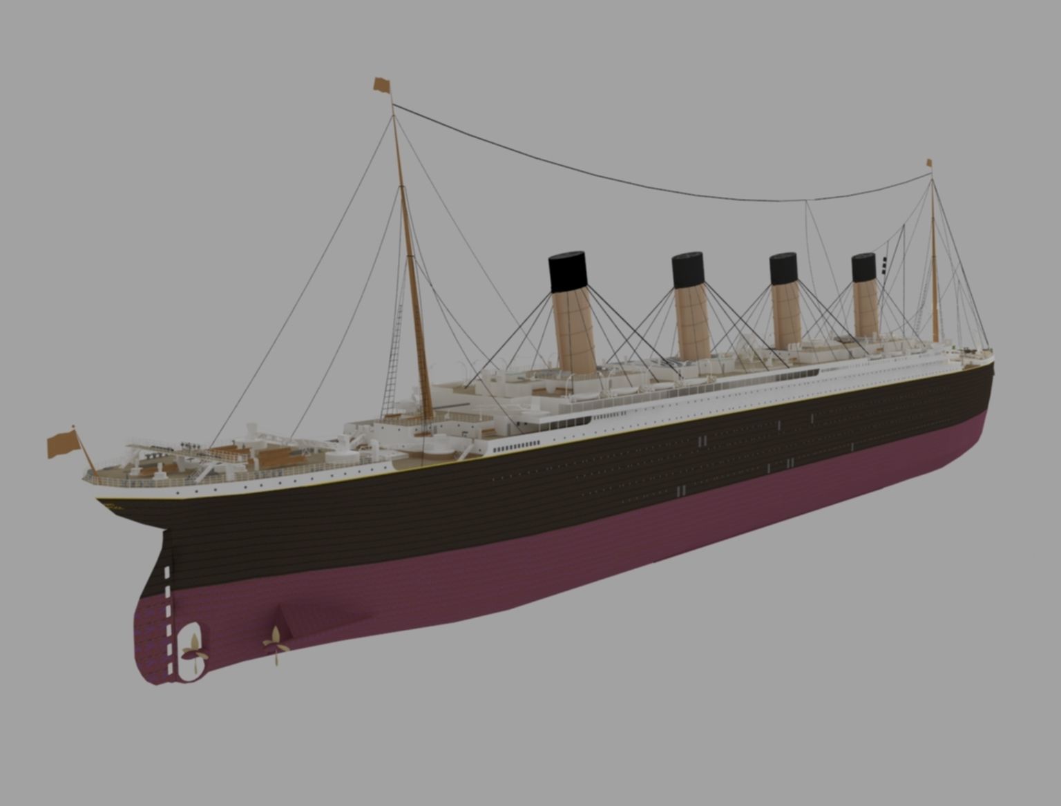 titanic new Low-poly 3D model_4