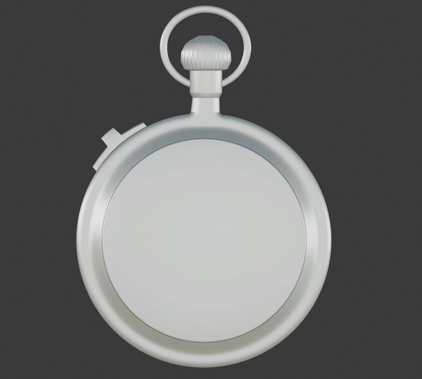 British WWII RAF Stopwatch 3D model_9